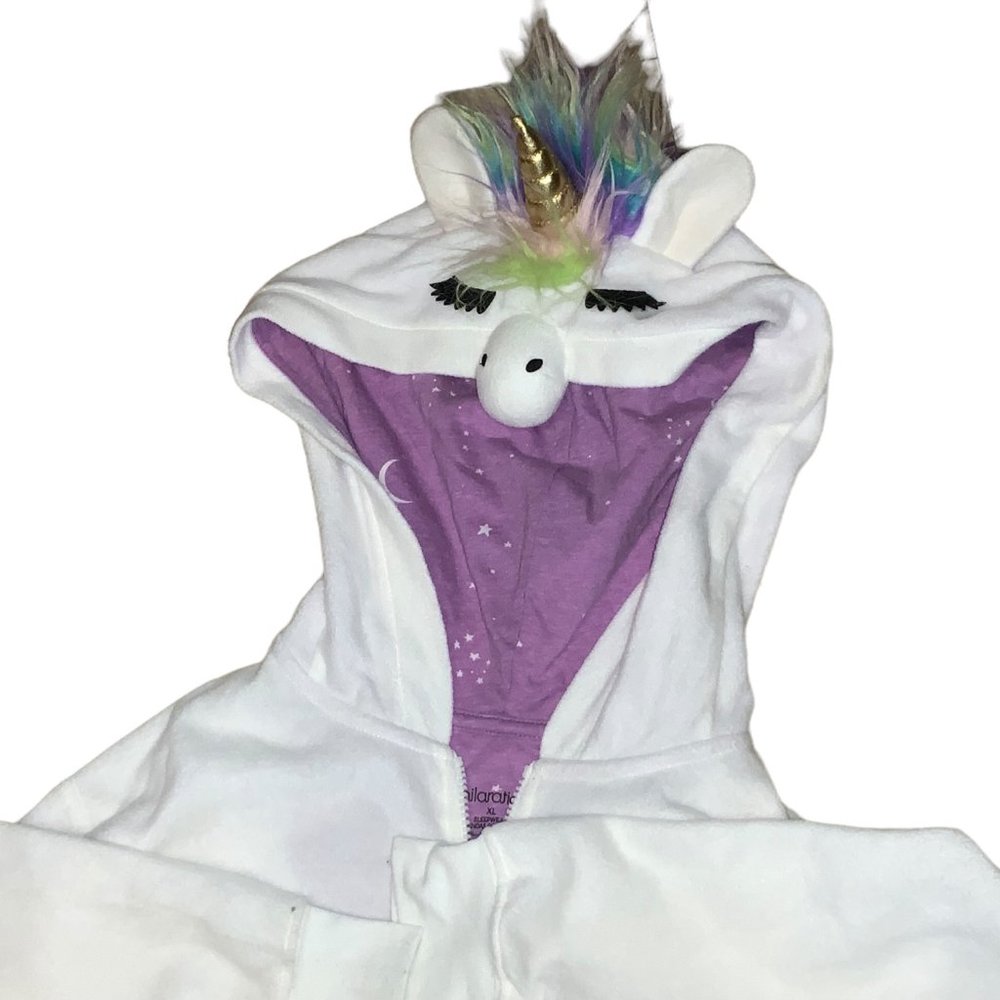 Unicorn Sleepwear  Halloween Costume Cream/ White XL